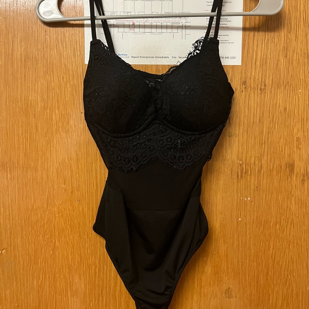 Black Windsor bodysuit